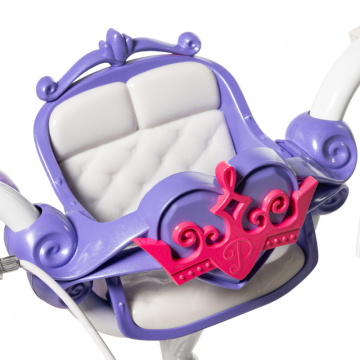 Bicicleta pentru copii 3-5 ani Huffy Princess 12 inch cu roti ajutatoare