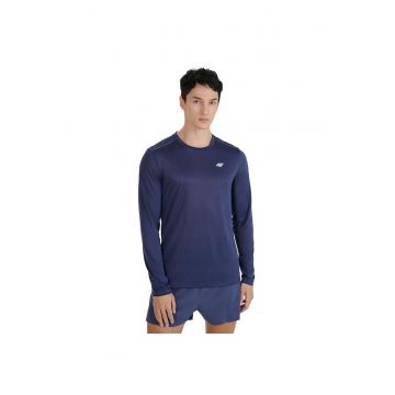 Bluza alergare barbati  maneca lunga - uscare rapida - albastru - material sintetic