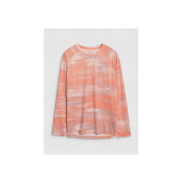 Bluza ciclism -  uscare rapida - portocaliu - material sintetic