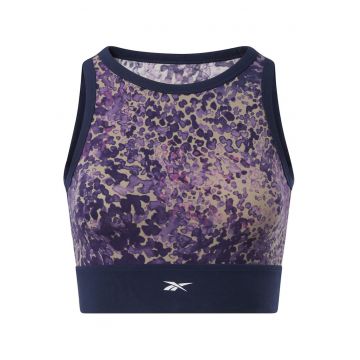 Bustiera sport  Mod Safari - multicolor - din bumbac - cu suport usor