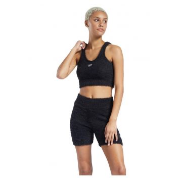 Bustiera sport  mulata - neagra - 100% poliester - senzatie moale