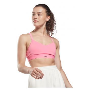 Bustiera sport  [REE]CYCLED - cupe detasabile - roz - material Speedwick -