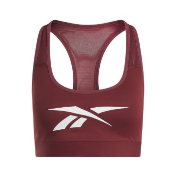 Bustiera sport  [Ree]Cycled - suport mediu - cupe detasabile - visiniu - material respirabil -