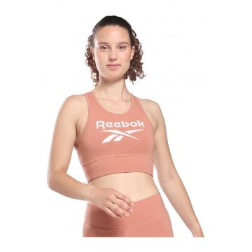 Bustiera sport  roz - bumbac elastic -