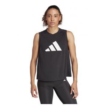 Maiou sport Adidas - AEROREADY - negru - materiale reciclate - croiala normala -