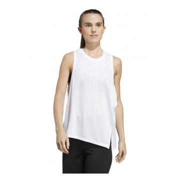 Maiou sport dama Adidas - HIIT QB - respirabil - alb - din materiale reciclate -