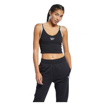 Maiou sport  design simplu - negru - bumbac-elastan - bretele subtiri -
