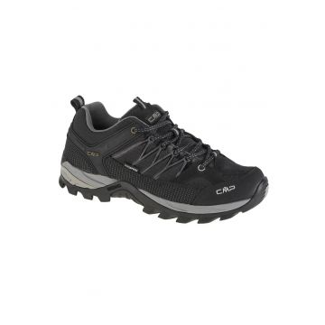 Pantofi de drumetie pentru barbati -  Piele & Stofa - Gri - 68785