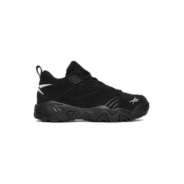 Pantofi sport barbati -  material sintetic - negru - talpa groasa - tehnologie Non-Marking -