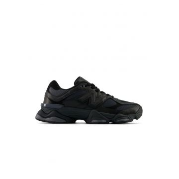 Pantofi sport din piele cu insertii din plasa 9060
