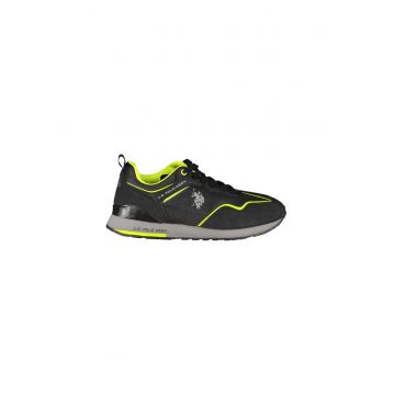 Sneakers barbati -  50% Poliester - 50% Poliuretan - Negru - 23454 - Negru