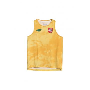 Top de antrenament  galben - uscare rapida - material sintetic