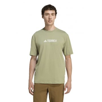 Tricou cu imprimeu logo - pentru drumetii Terex - Kaki
