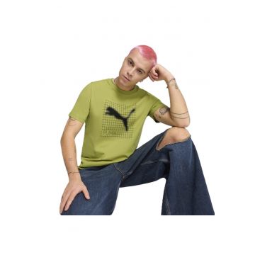 Tricou din bumbac cu logo - Verde