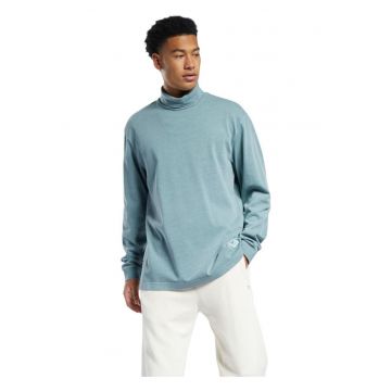 Tricou sport -  maneca lunga - oversize - albastru - bumbac organic -