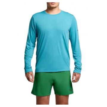 Bluza alergare barbati  Stopwatch Long - Albastru