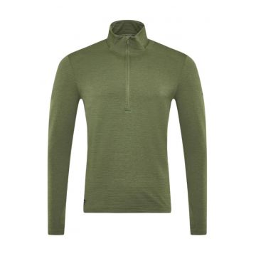 Bluza alergare barbati  Triumph 3D 1/2 Zip - Verde