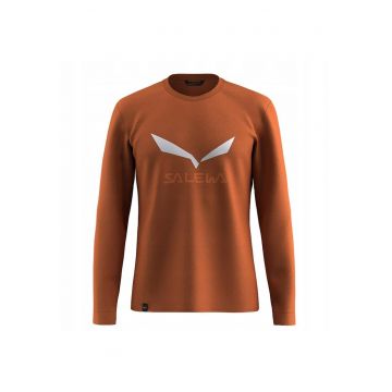 Bluza de trekking pentru barbati  Solidlogo Dry - portocaliu - poliester/bumbac
