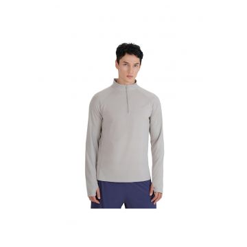 Bluza sport  alergare montana - uscare rapida - gri - material sintetic -