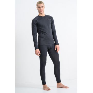 Bluza termica cu maneci raglan pentru ski Infinite Warm - Negru