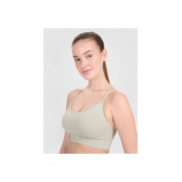 Bustiera sport  sintetic/elastan - bej