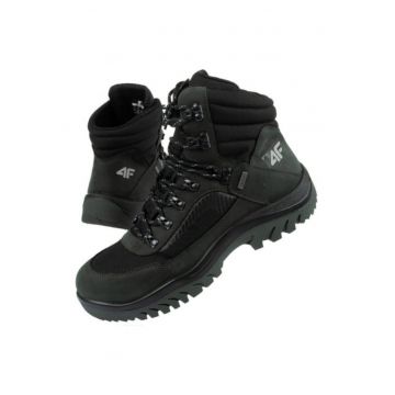 Ghete sport barbati Obmh253 22s -  Piele naturala - Negru -