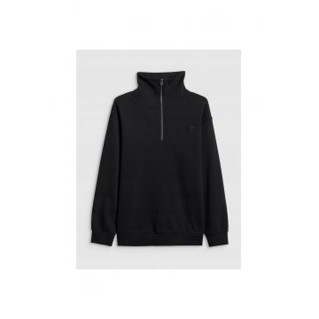 Hanorac sport barbati  negru - material mai gros - bumbac