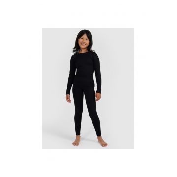 Lenjerie termoactiva  poliester - fara cusaturi - negru - Negru