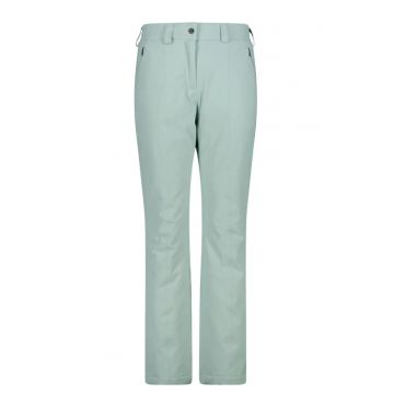 Pantaloni schi dama  3W20636 FW 2025 - Visiniu/Verde menta