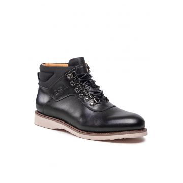 Pantofi barbati -  301550808 - Piele naturala - Negru - Negru