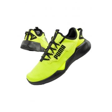 Pantofi Sport Barbati -  376676 51 - Superior Din Material Sintetic - Amortizare Cu Spuma Eva - Talpa Din Cauciuc Aderent - Model Cu Sireturi - 44 -5 - Verde / Negru