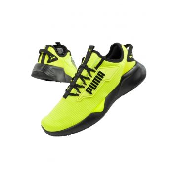 Pantofi Sport Barbati -  376676 51 - Superiori Din Material Sintetic - Amortizare Cu Spuma Eva - Talpa Din Cauciuc Aderenta - Model Cu Sireturi - 43 - Verde / Negru