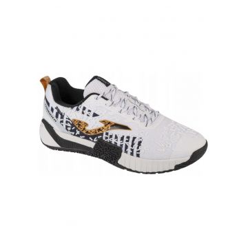 Pantofi sport barbati  Thunder 2402 - respirabili - flexibili - alb - Alb/Negru