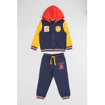 Trening cu pantaloni lungi County Sailor - Albastru inchis/Galben sofran