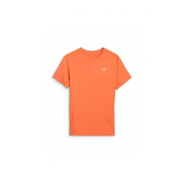 Tricou sport barbati  slim - uscare rapida - portocaliu - material sintetic