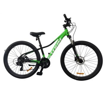 Bicicleta MTB Storm Shark Man 2.0, 27.5 Inch, Cadru 13,2D Frane Hidraulice, Verde Negru