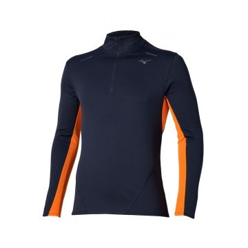 Bluza alergare barbati  Tech Thermal Charge Half-Zip FW 2025 - Portocaliu/Bleumarin