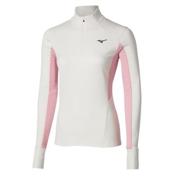 Bluza alergare dama  Active Warm FW 2025 - Alb/Roz