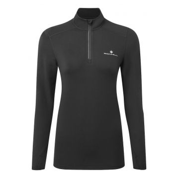 Bluza alergare dama  Core Thermal 1/2 Zip FW 2025 - Negru