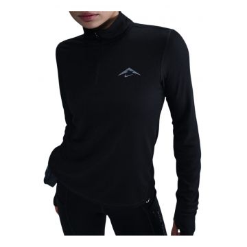 Bluza alergare dama  Dri-FIT Trail Pro FW 2025 - Negru