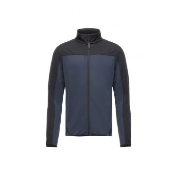Bluza barbati  Espera Full Zip Mid - Negru/Bleumarin