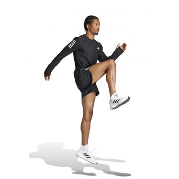 Bluza cu fenta pentru degetul mare - pentru alergare Own The Run - Alb/Negru