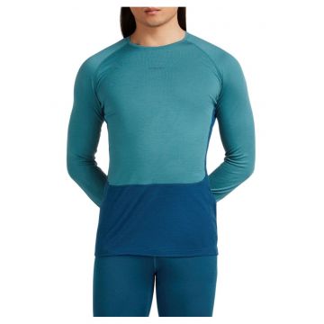 Bluza de corp merino barbati  200 ZoneKnit - Albastru