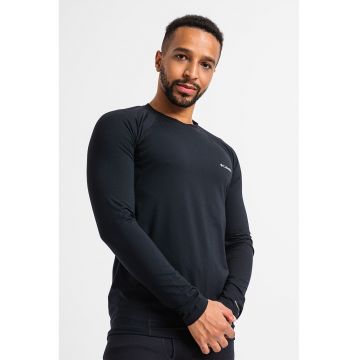 Bluza termica cu maneci raglan pentru ski si snowboard Midweight - Negru