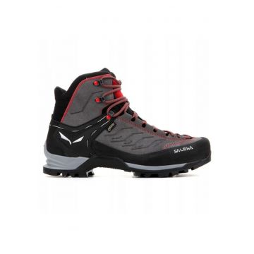 Bocanci sport barbati  multicolor - piele intoarsa/textil - impermeabili