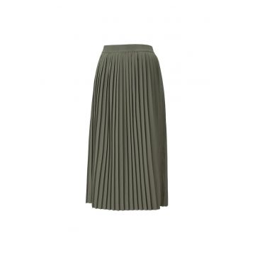 Fusta midi plisata SUNPŌ - Verde