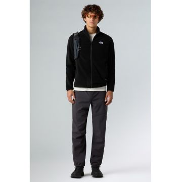 Hanorac din material fleece cu fermoar si buzunare pentru trekking Glacier