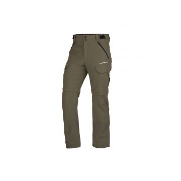 Pantaloni de trekking tip cargo 2in1 pentru barbati Caruso - Verde inchis