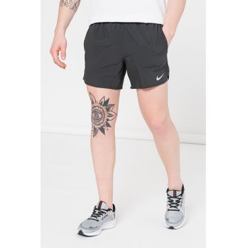 Pantaloni scurti cu snur si tehnologie Dri-Fit - pentru alergare Stride - Negru