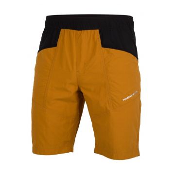 Pantaloni scurti trekking barbati  Arno - Negru/Portocaliu